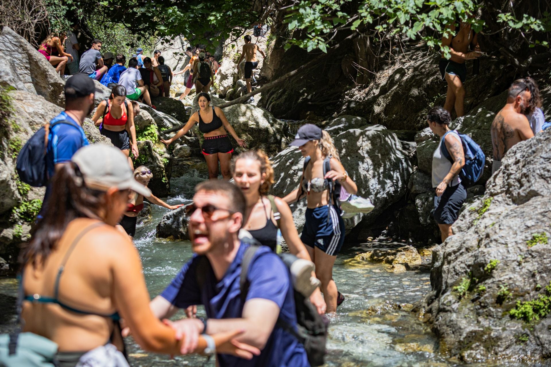 Las imágenes del &#039;atascazo&#039; en la Ruta de los Bolos