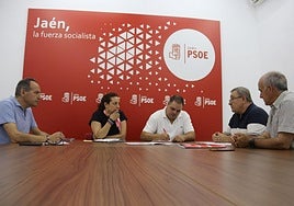 Reunión mantenida en la sede del PSOE con el sindicato CCOO.