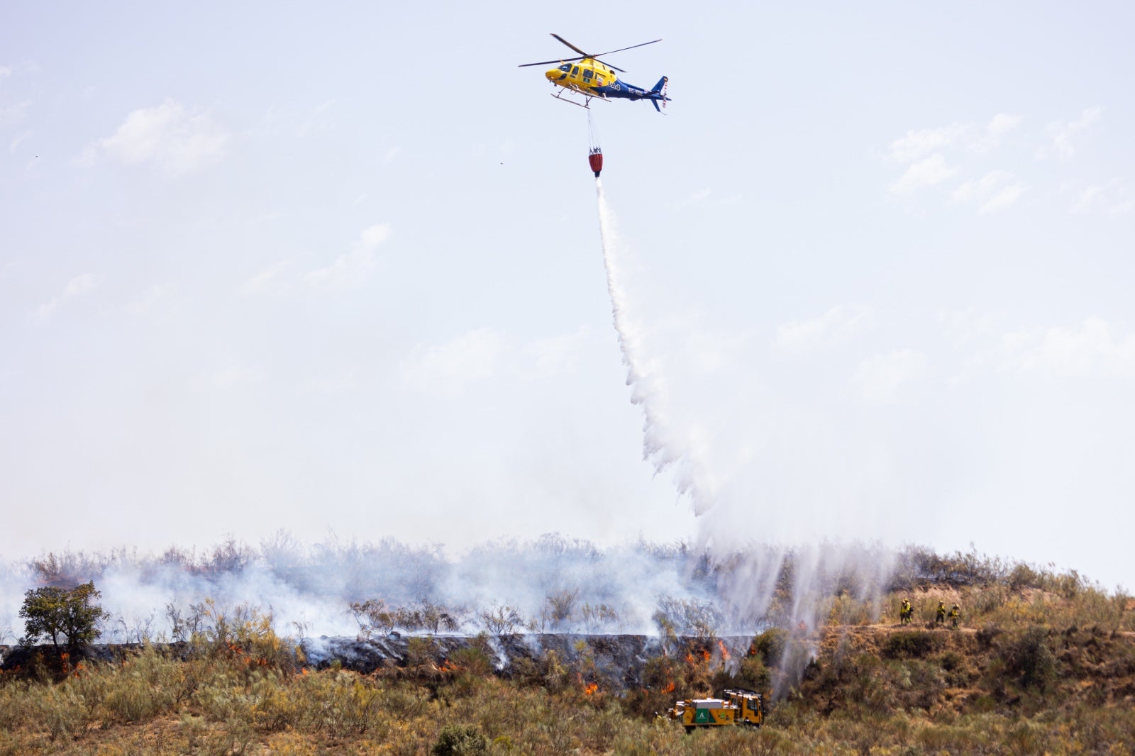 Las espectaculares imágenes del incendio declarado en Jun