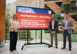 Marifrán Carazo, Paco Barranco y Jorge Saavedra.