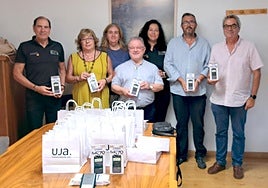 Entrega de las calculadoras.