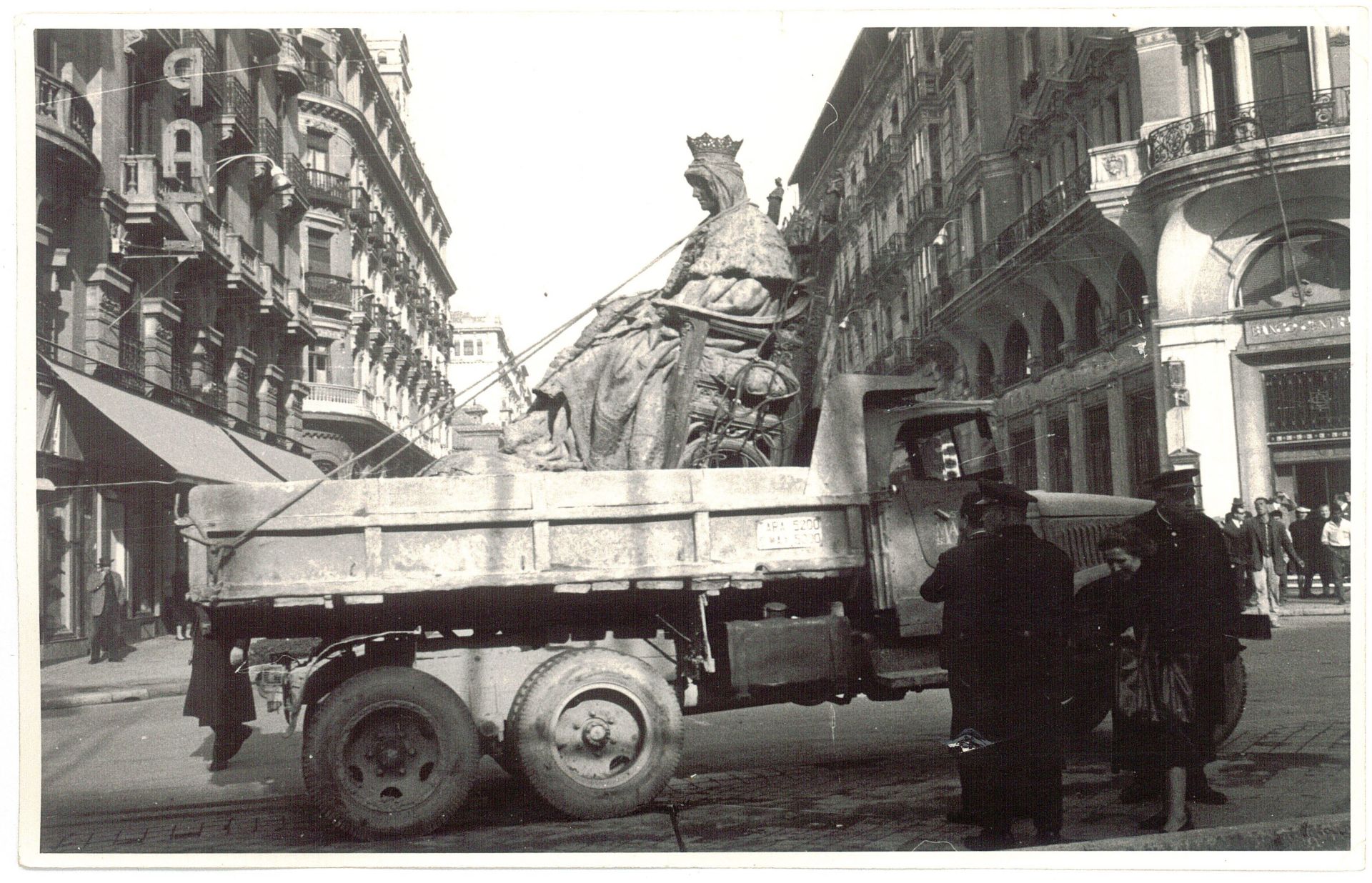 Traslado del monumento en 1962