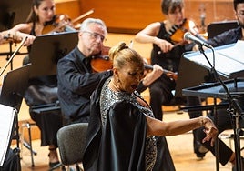 Esperanza Fernández, durante el concierto.