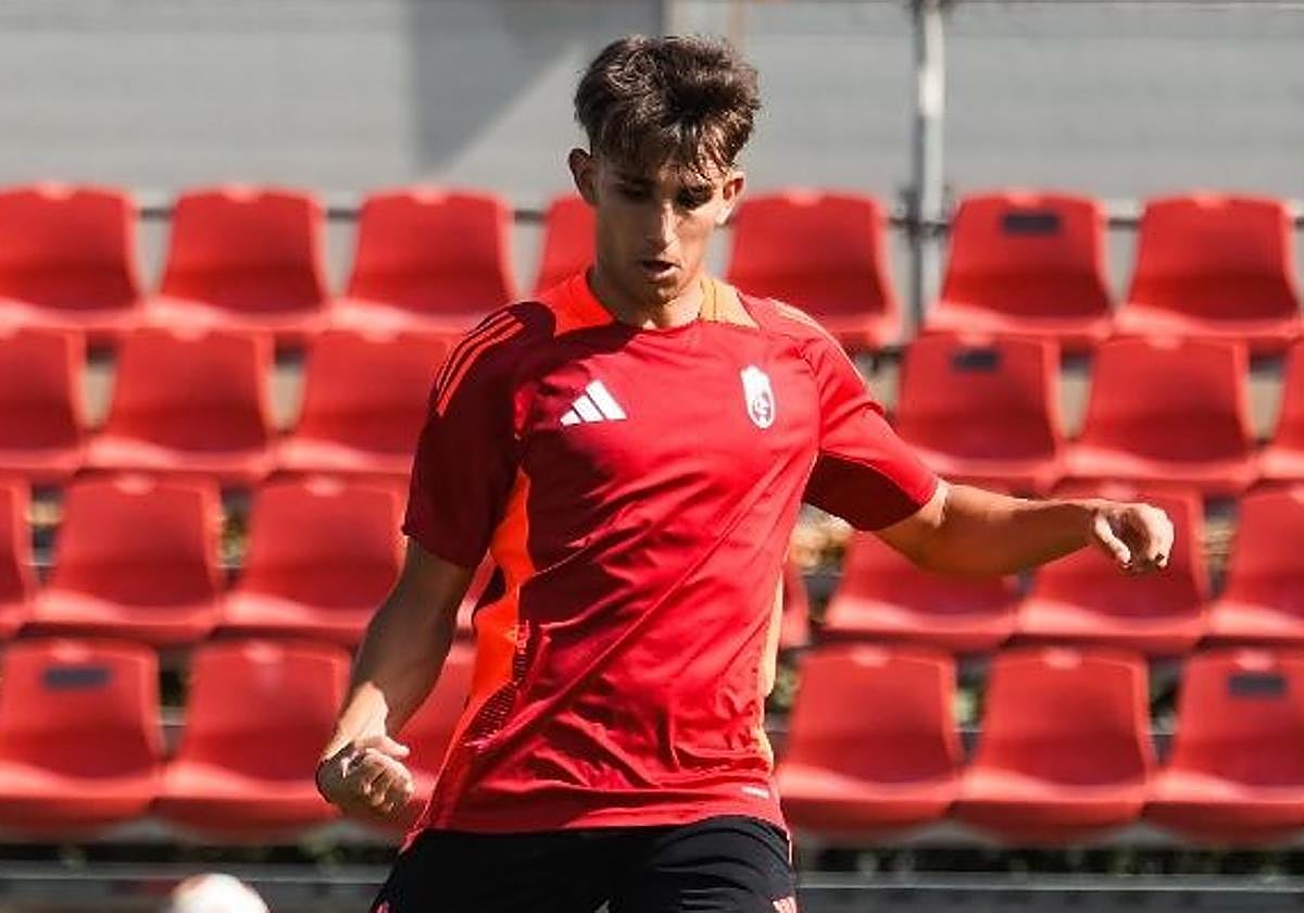 Juanma Lendínez, durante un entrenamiento anterior.