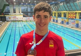 Sergio Villén, medalla de bronce en Macedonia.