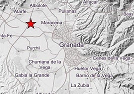 Epicentro del terremoto según el IGN.