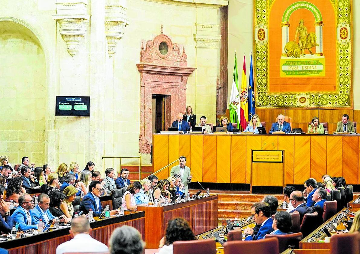 Último pleno celebrado en el Parlamento en el periodo de sesiones que acaba de finalizar.
