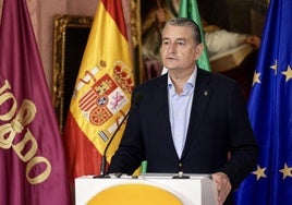 El consejero de la Presidencia, Interior, Diálogo Social y Simplificación Administrativa de la Junta de Andalucía, Antonio Sanz.