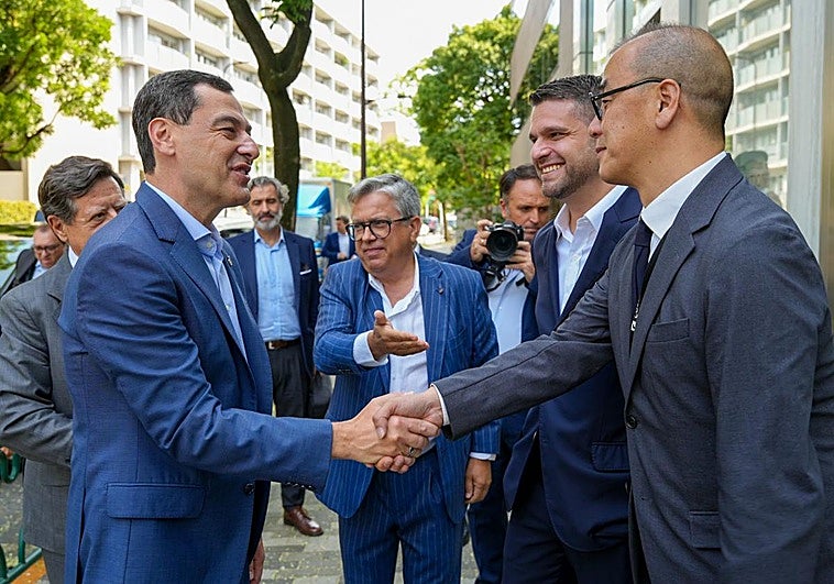 El presidente de la Junta en su visita a Japón.