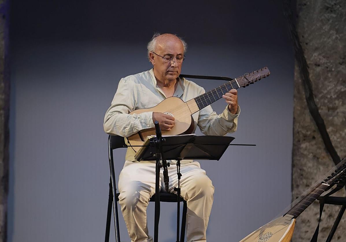 José Miguel Moreno, anoche en el Corral del Carbón.