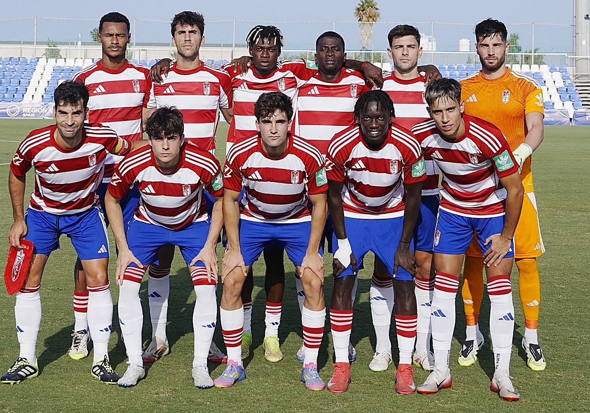 Alineación titular del Granada contra el Catar.