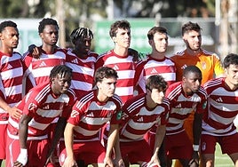 Alineación titular del Granada para el amistoso contra el Cádiz.