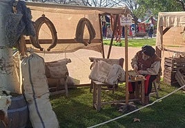 Imagen de archivo de un mercadillo medieval.