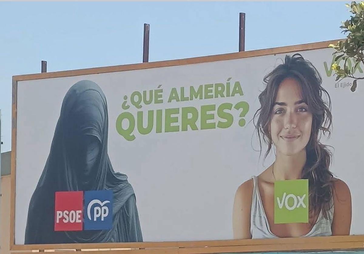 Polémica en Almería: una campaña de Vox asocia a PP y PSOE con la islamización