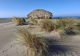 Playa de Mónsul, en Cabo de Gata.