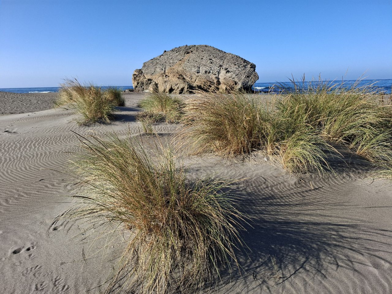 Playa de Mónsul, en Cabo de Gata.