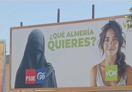 Vox se queda sin sus polémicas vallas en Aguadulce y Huércal de Almería