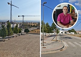 Las dos calles en cuestión y el regidor de Pulianas.