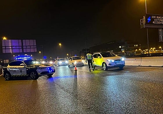 Control de la Guardia Civil en Granada.