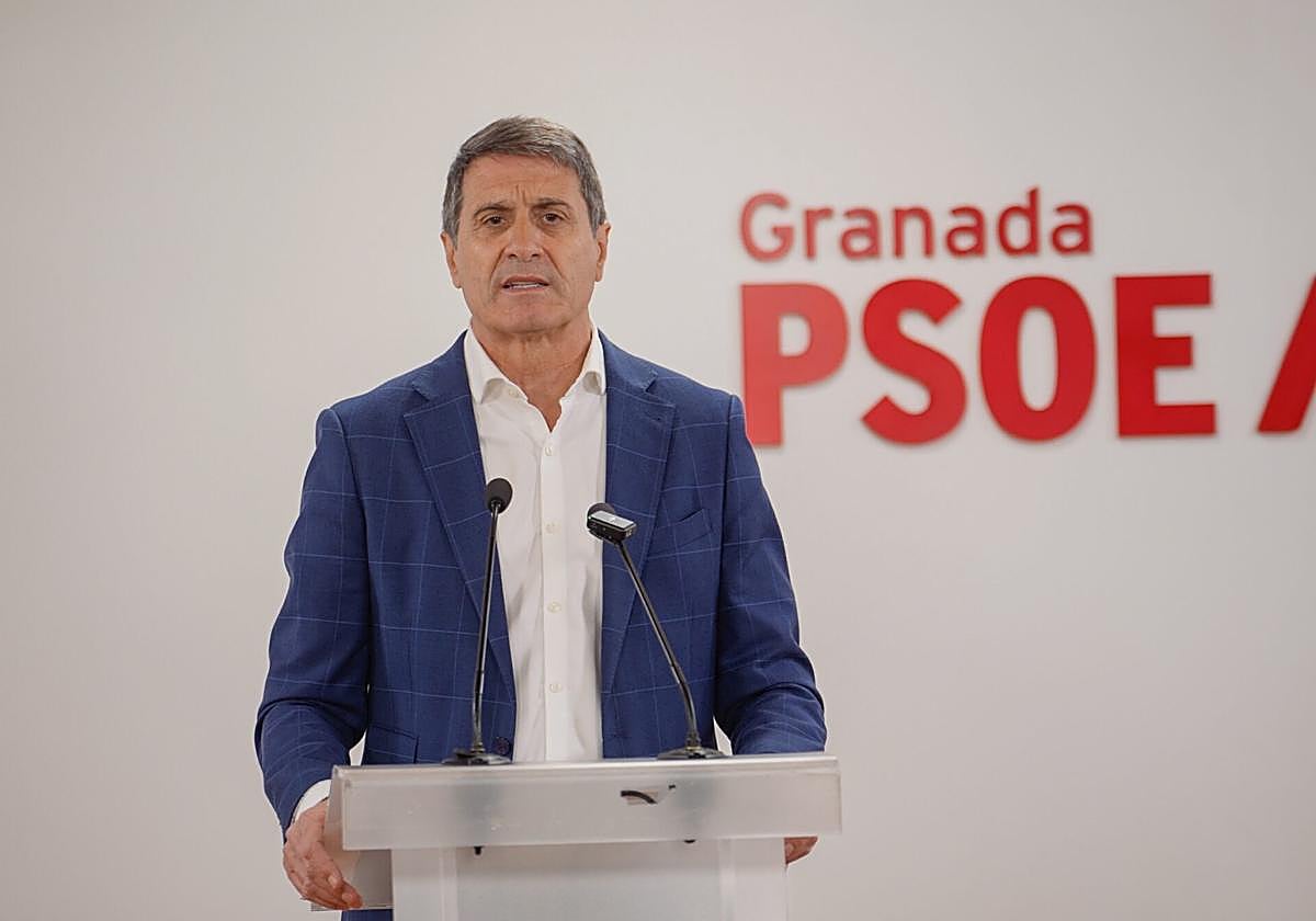 El secretario general del PSOE de Granada, Pedro Fernández.
