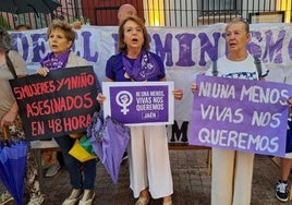 Protesta feminista por los casos de violencia de género.