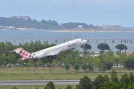 Avión de Voletea desde el Seve Ballesteros