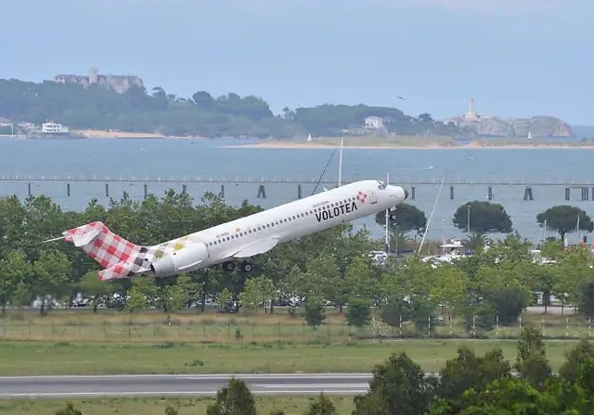 Avión de Voletea desde el Seve Ballesteros