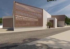 Fachada del futuro espacio expositivo de Mondragones.