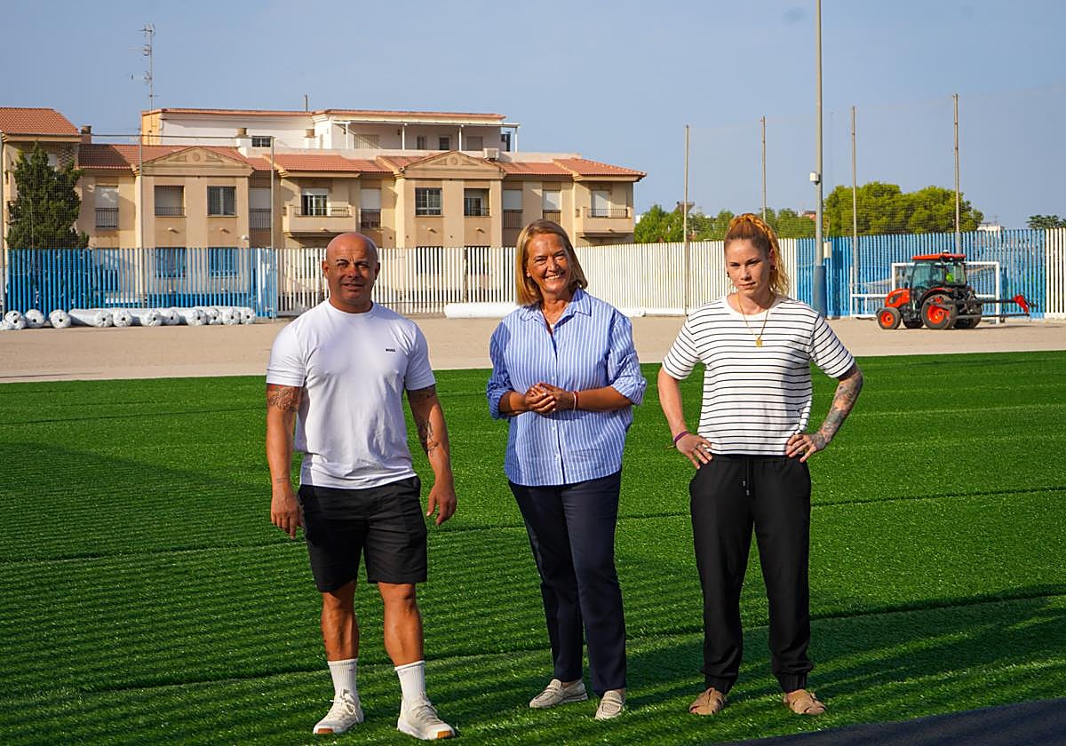 Las obras del Campo de fútbol 'Hermanos Callejón' entran en su fase final