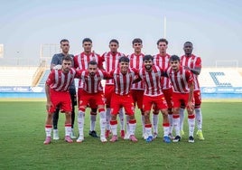 Once inicial de la UD Almería contra el Elche