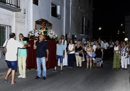 La procesión de Santa Filomena en el Barrio Bajo de Órgiva.
