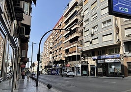 Avenida de Madrid de la capital jienense.