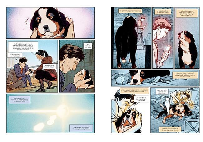 Páginas de 'Su olor después de la lluvia'.