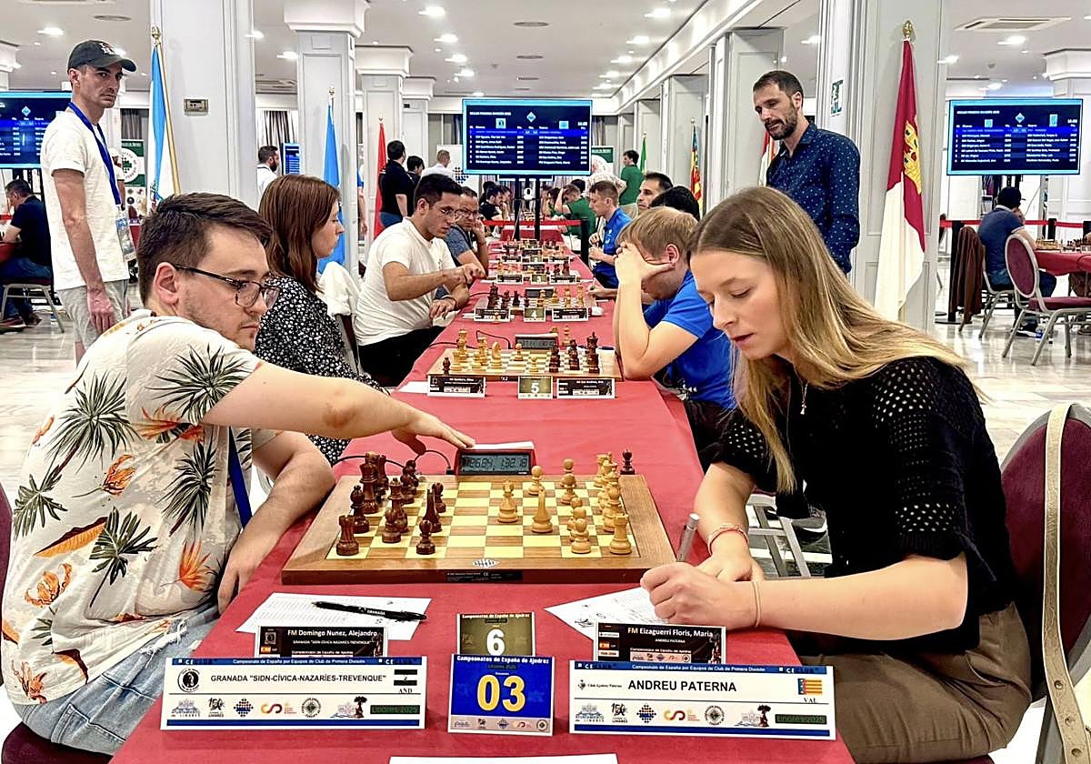 Un instante de la competición.