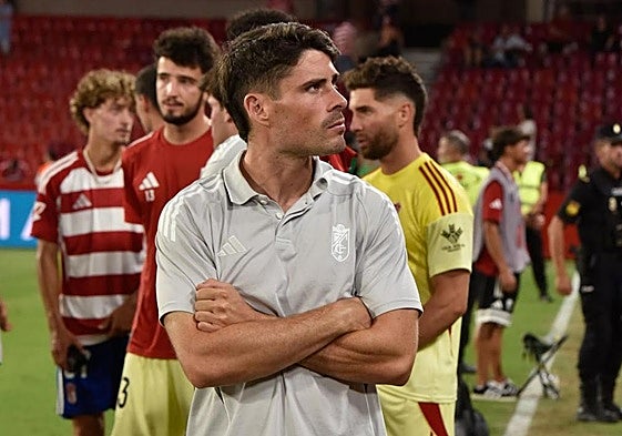 Sergio Ruiz, con rostro serio tras la derrota en el Trofeo Ciudad de Granada.