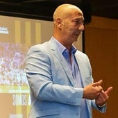 Pedro Fernández, presidente del Baloncesto Sevilla, histórico club que puede desaparecer y tiene su origen en el Caja San Fernando.