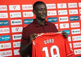 Soko durante un entrenamiento