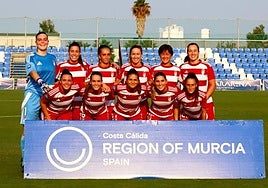 Alineación titular del Granada femenino para medirse al Valencia.