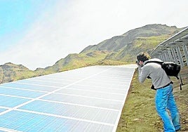 Placas solares en la provincia, en una imagen de archivo.