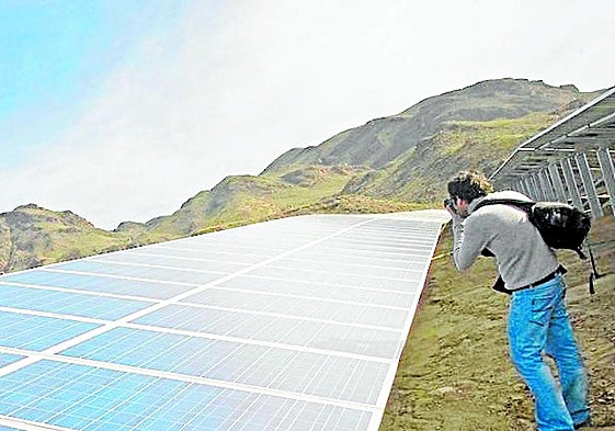Placas solares en la provincia, en una imagen de archivo.