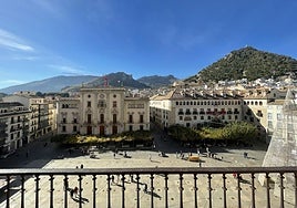 Vista de la plaza de Santa María desde la Catedral.
