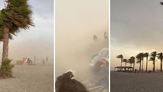 Así vivieron los granadinos el reventón térmico en la Costa: los vídeos más impactantes