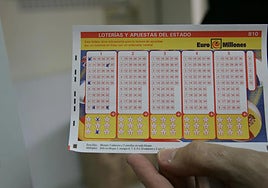 Boleto del Euromillones.