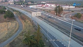 Imagen de la cámara de la DGT en la A-4.