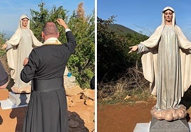 El sacerdote castrense Juan Luis García Rodríguez ha presidido una ceremonia cargada de emoción.
