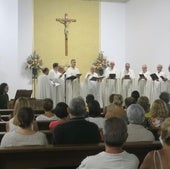 Un momento del concierto de anoche de Schola Gregoriana Hispana en Motril.