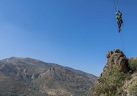 Vía ferrata 'La colmena', en Quéntar.