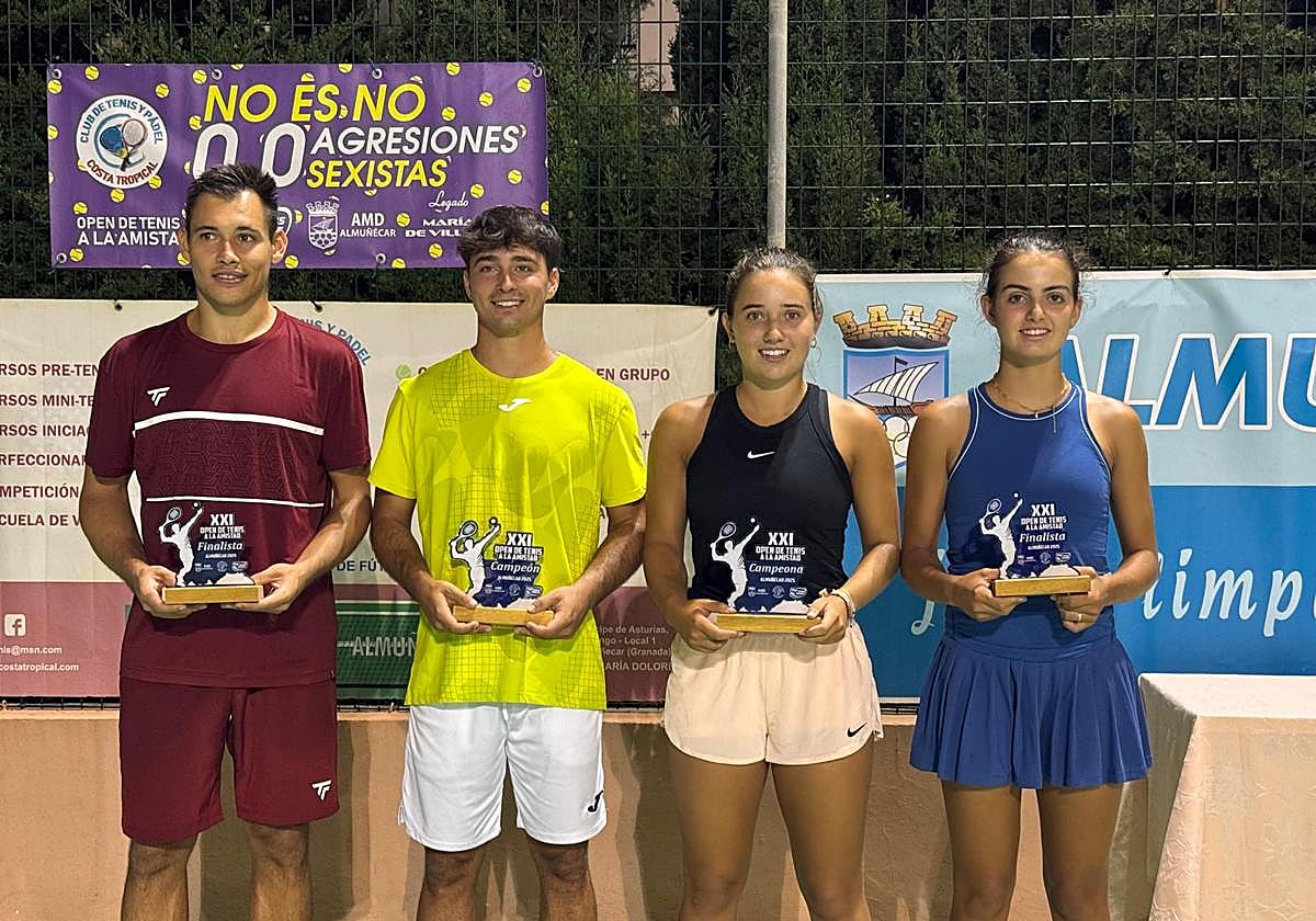 Alberto García y Candela Aparisi ganadores del Open de la Amistad de tenis – XVI Memorial Diego Fernández Almuñécar 2025