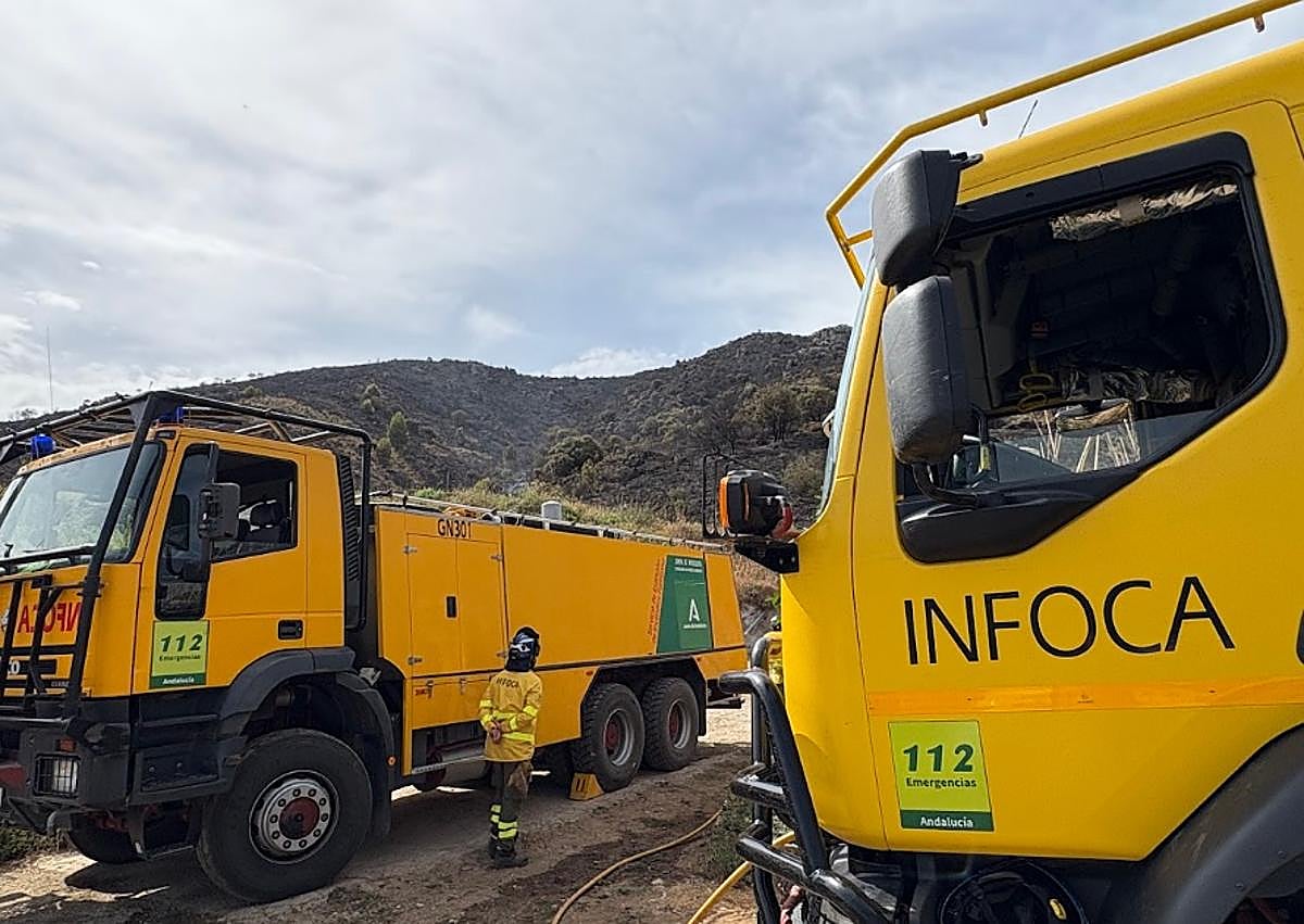 Imagen secundaria 1 - Zona del incendio en Ventas de Zafarraya.