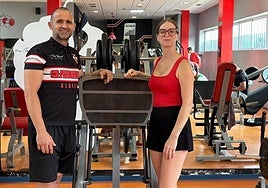 Tato y Jesi, en el gimnasio.